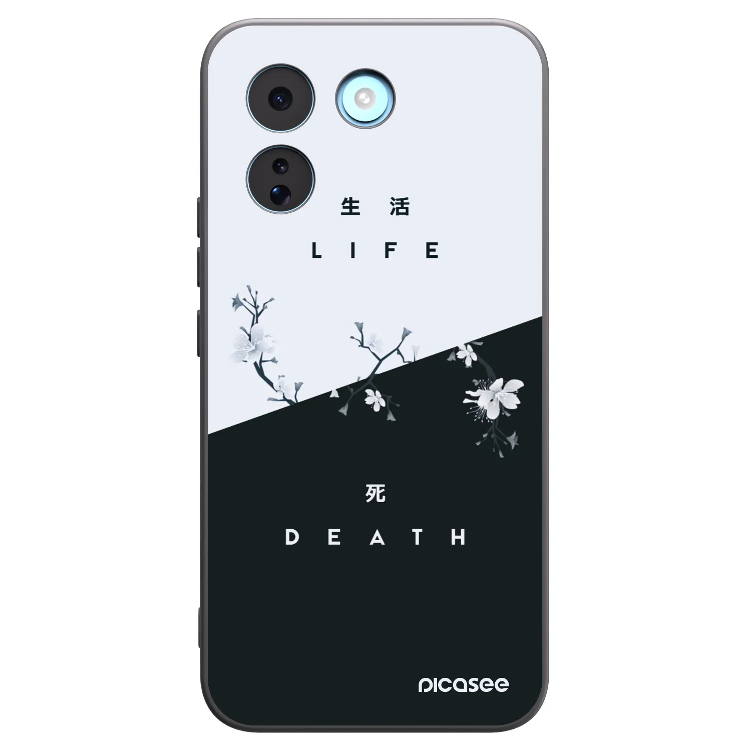 Picasee silikonowe czarne etui na Xiaomi Redmi Note 17 Pro MAX 5G - Life - Death