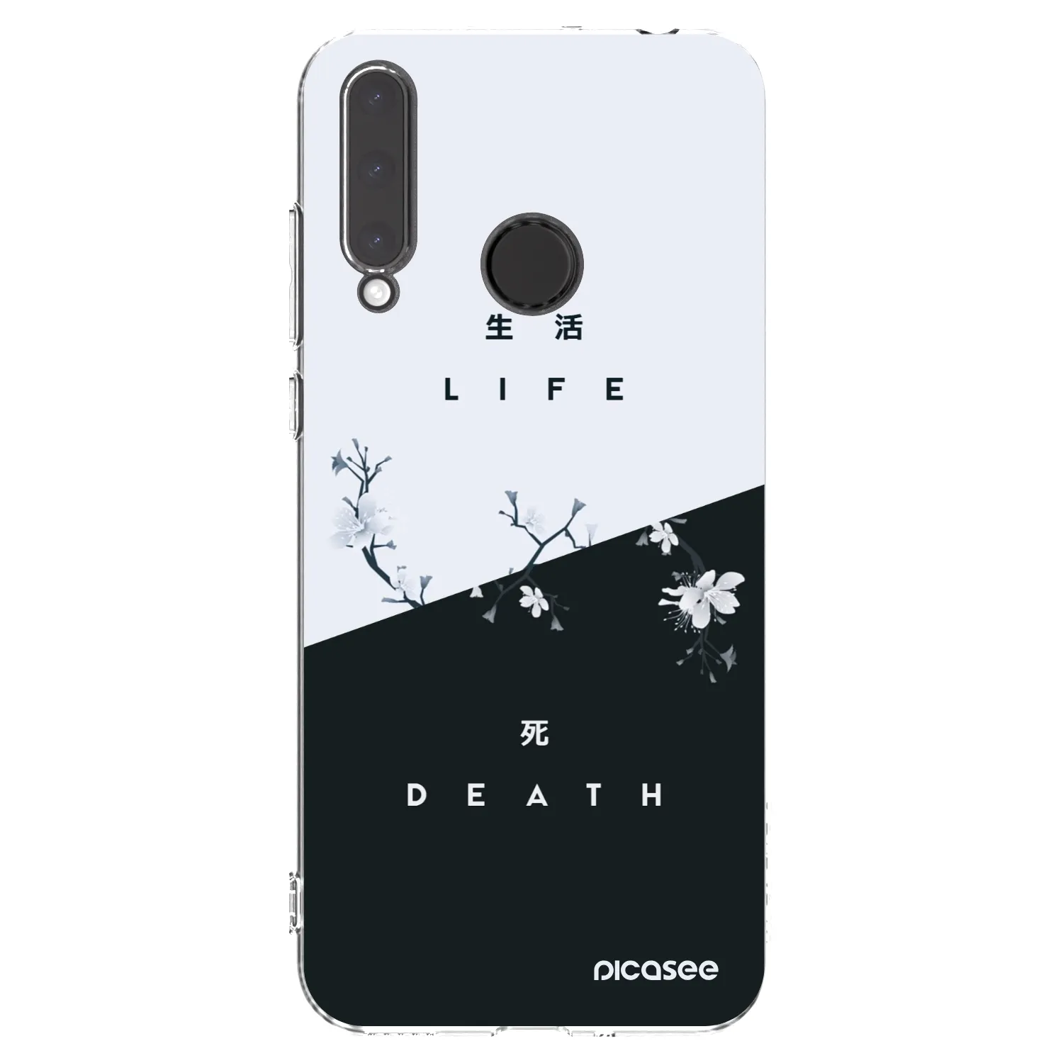 Picasee silikonowe przeźroczyste etui na Honor 20 Lite - Life - Death