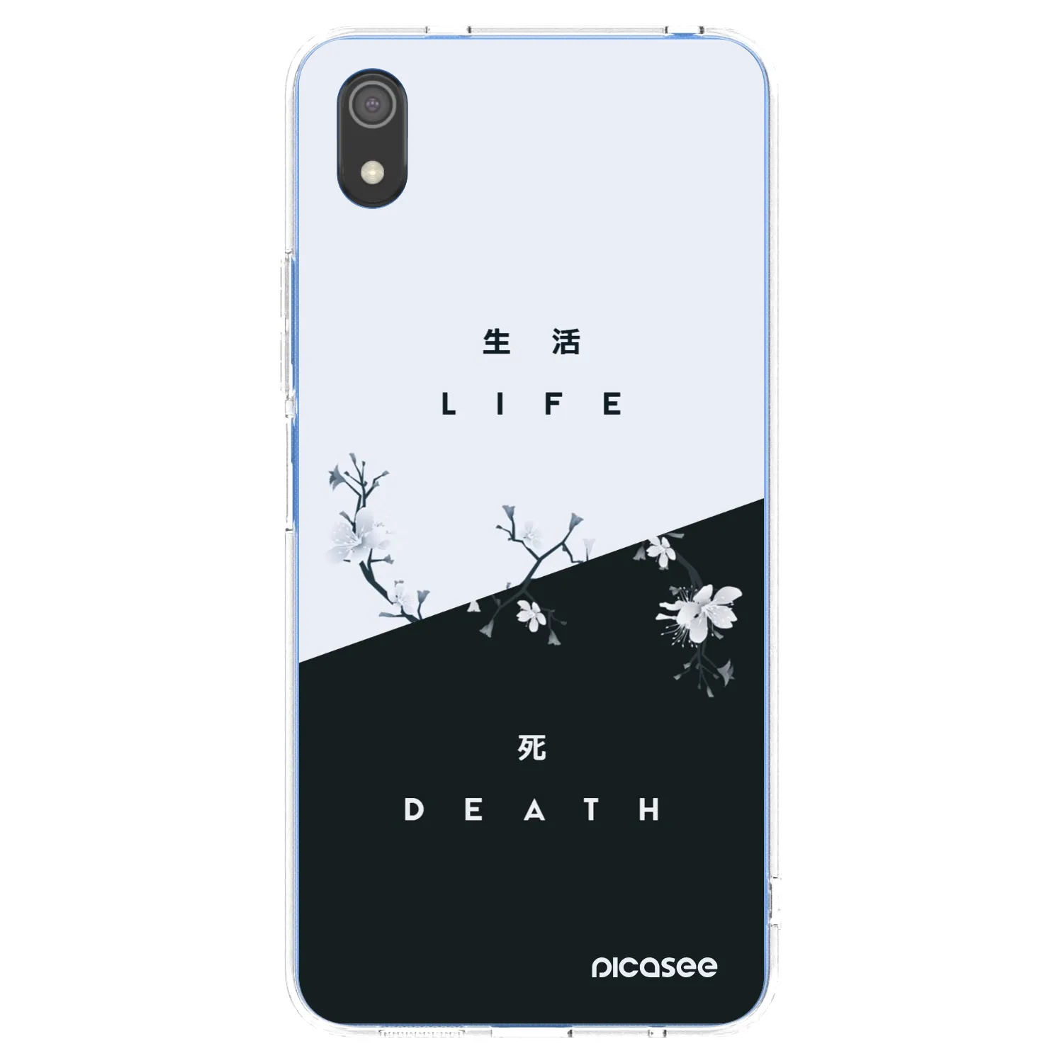 Picasee silikonowe przeźroczyste etui na Xiaomi Redmi 7A - Life - Death