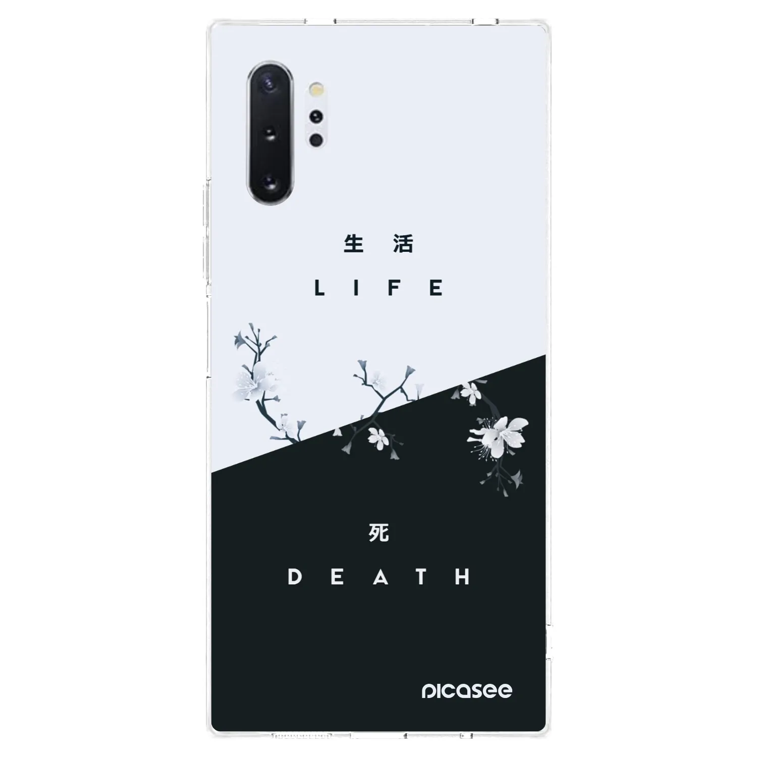 Picasee silikonowe przeźroczyste etui na Samsung Galaxy Note 10+ N975F - Life - Death