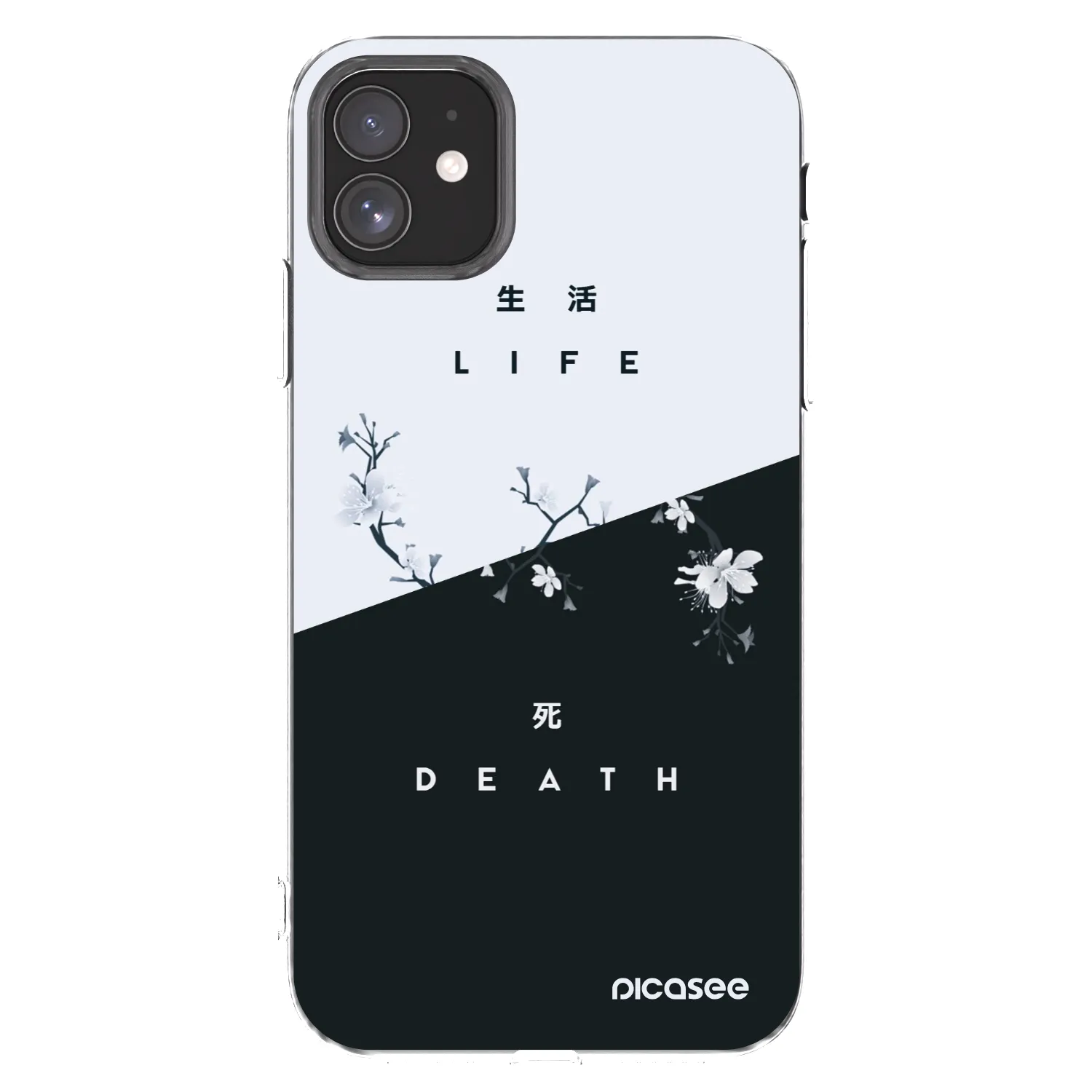 Picasee silikonowe przeźroczyste etui na Apple iPhone 11 - Life - Death