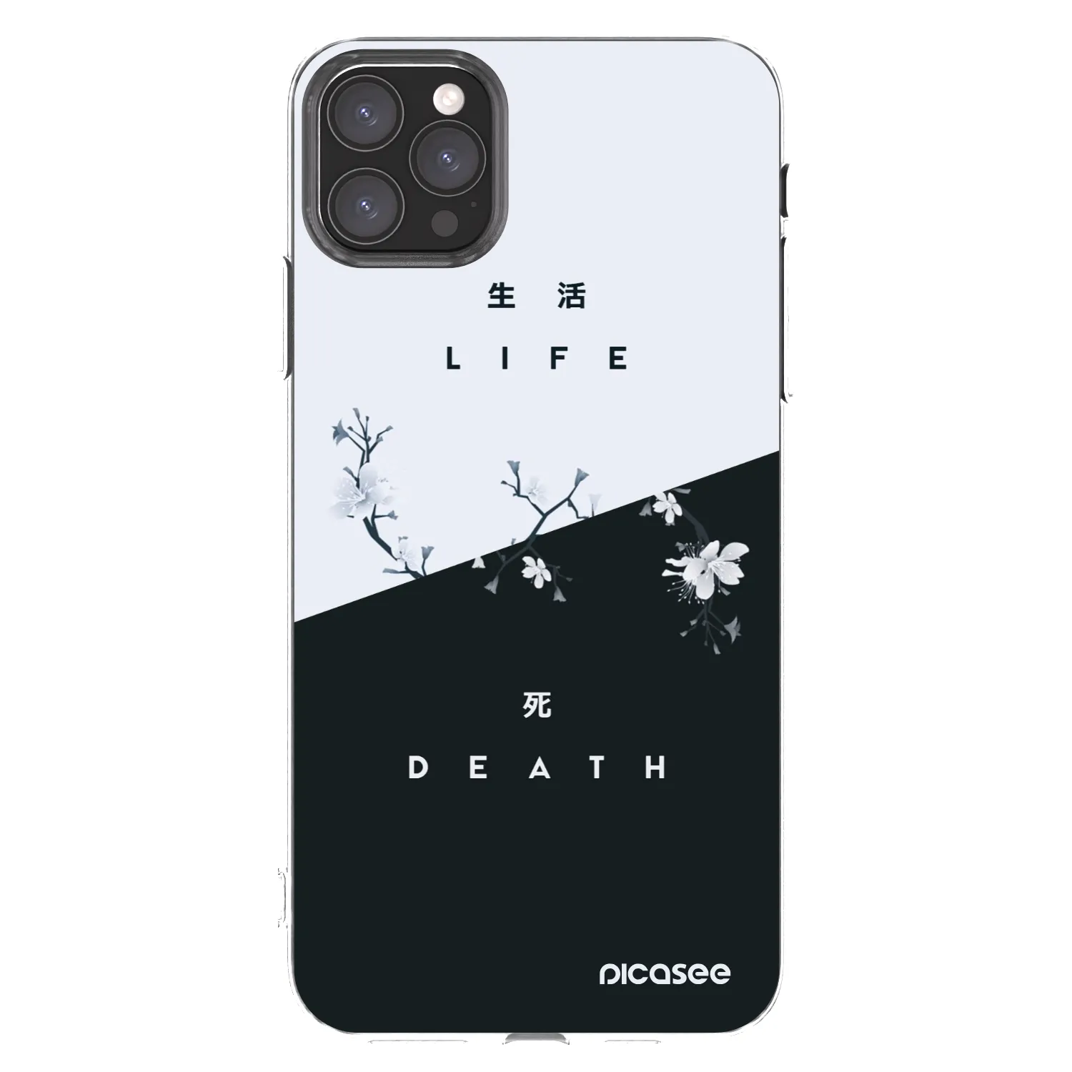 Picasee silikonowe przeźroczyste etui na Apple iPhone 11 Pro Max - Life - Death