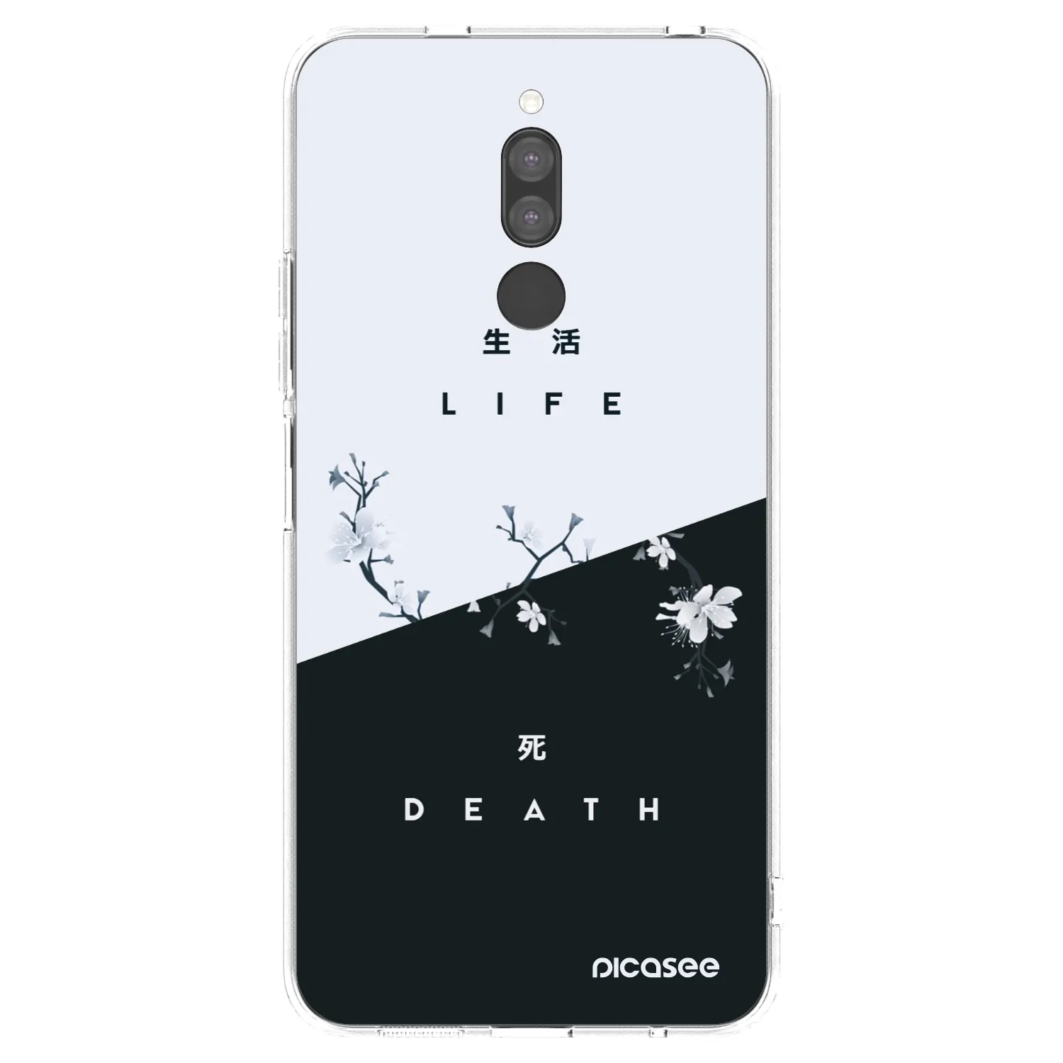 Picasee silikonowe przeźroczyste etui na Xiaomi Redmi 8 - Life - Death