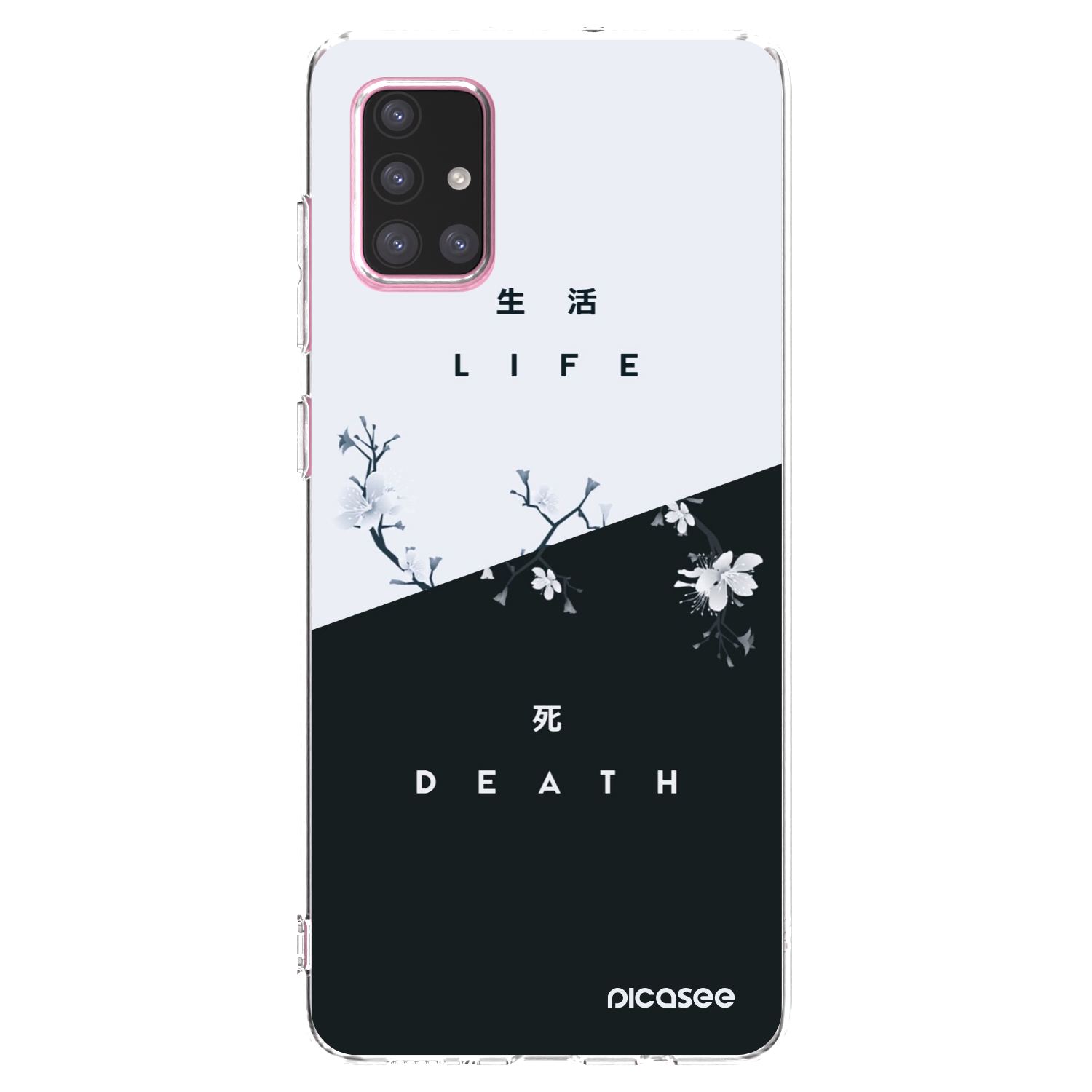 Picasee silikonowe przeźroczyste etui na Samsung Galaxy A71 A715F - Life - Death