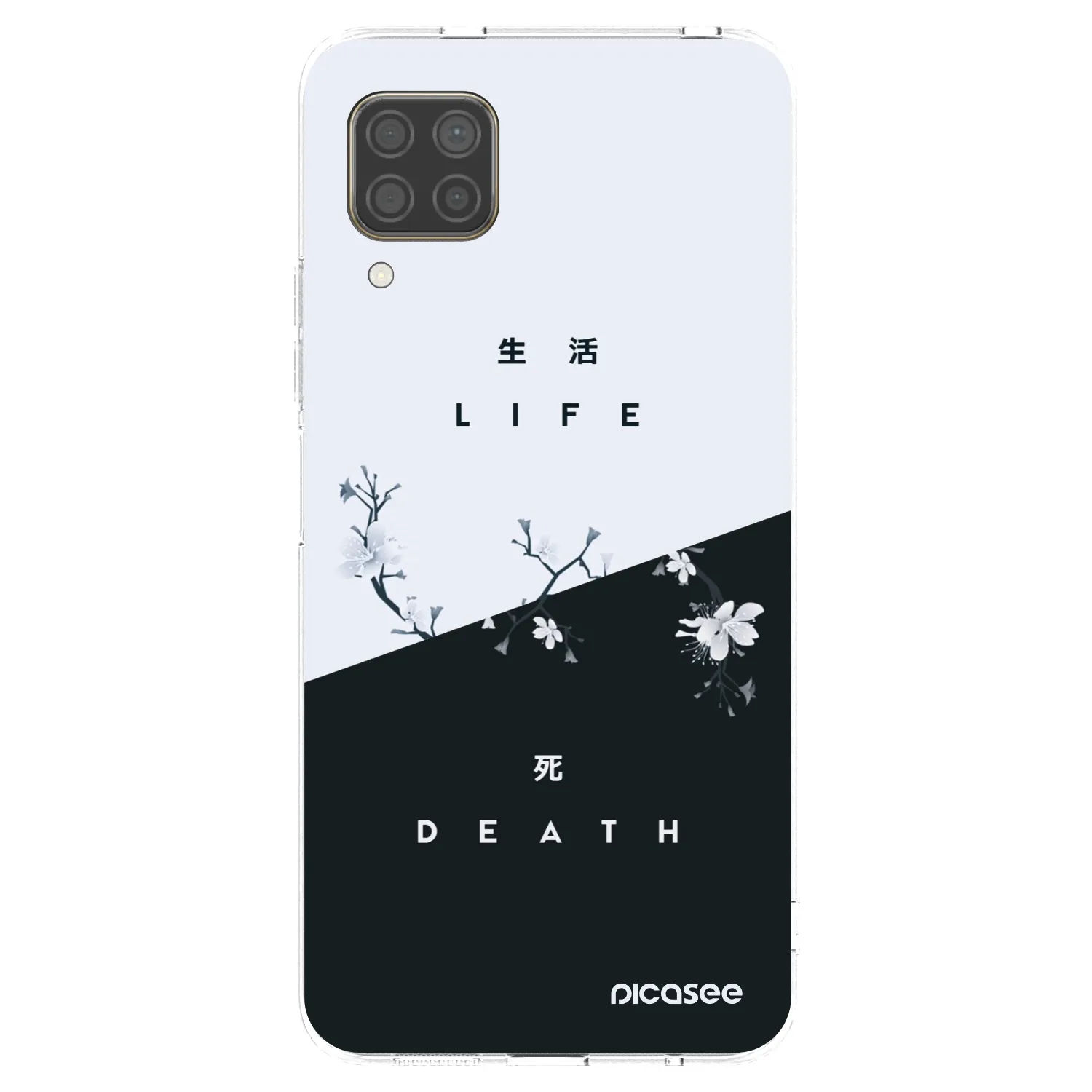 Picasee silikonowe przeźroczyste etui na Huawei P40 Lite - Life - Death