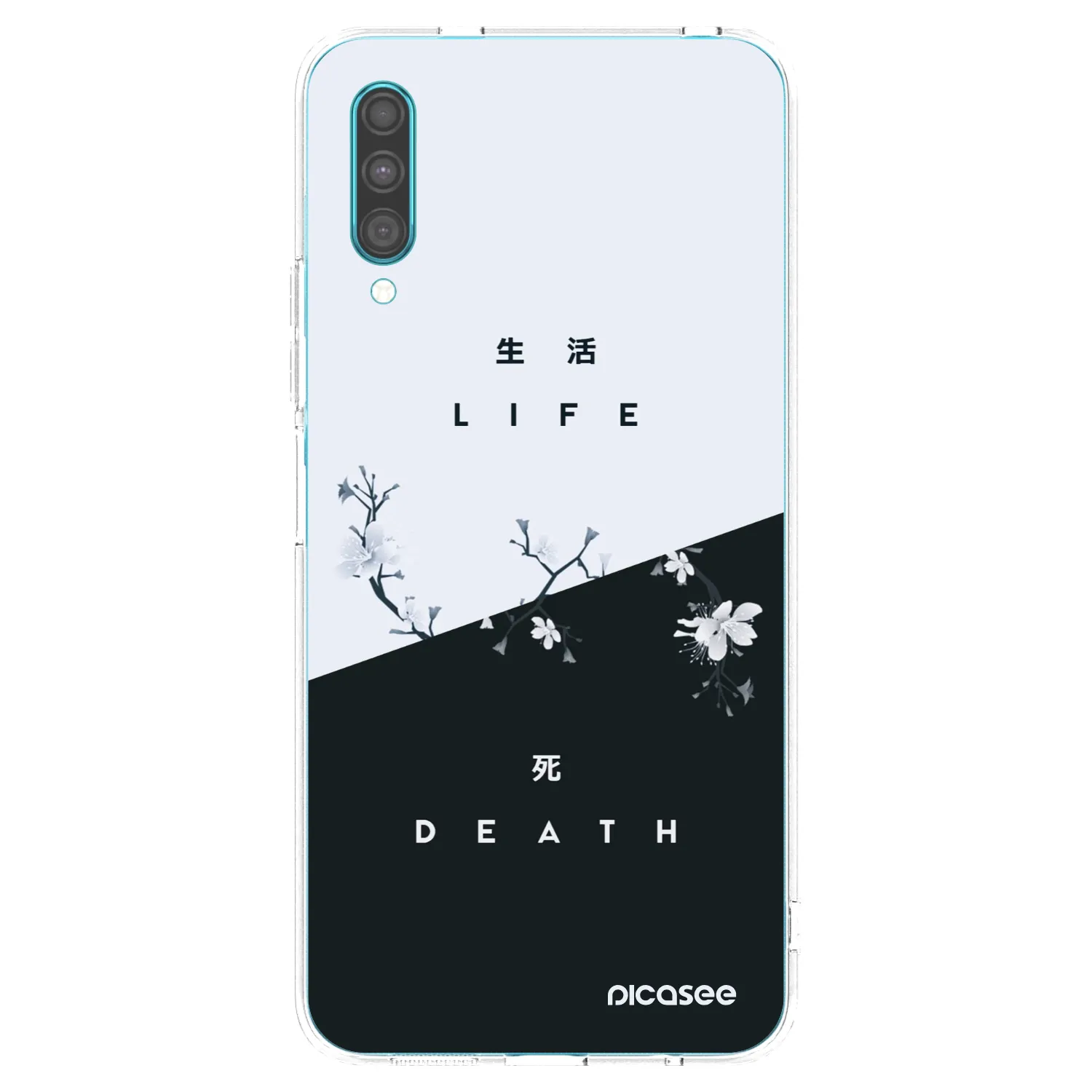 Picasee silikonowe przeźroczyste etui na Samsung Galaxy A30s A307F - Life - Death