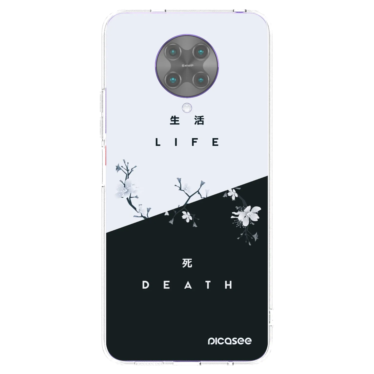 Picasee silikonowe przeźroczyste etui na Xiaomi Poco F2 Pro - Life - Death