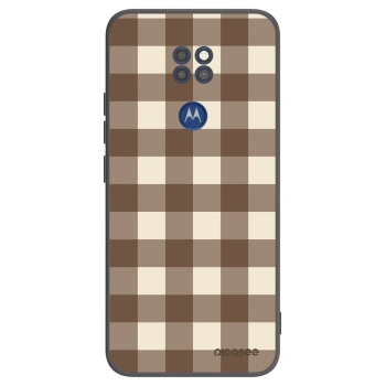Etui na Motorola Moto G9 Play - Brown grid