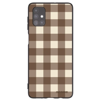 Etui na Samsung Galaxy M51 M515F - Brown grid