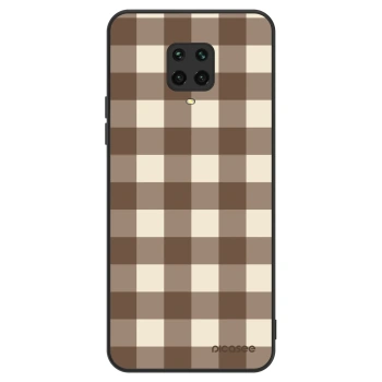 Etui na Xiaomi Redmi Note 9 Pro - Brown grid