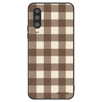 Etui na Huawei P30 - Brown grid