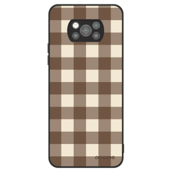 Etui na Xiaomi Poco X3 Pro - Brown grid