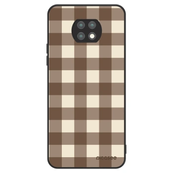 Etui na Xiaomi Redmi Note 9T - Brown grid