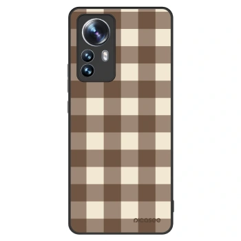 Etui na Xiaomi 12 Pro - Brown grid