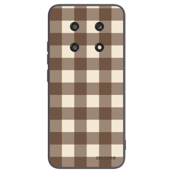 Picasee silikonowe czarne etui na Honor Magic4 Lite 5G - Brown grid