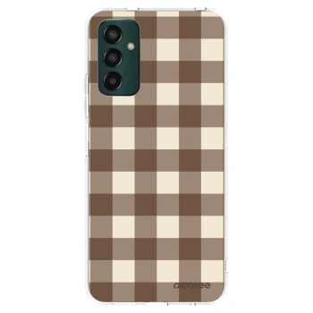 Etui na Samsung Galaxy M23 5G - Brown grid