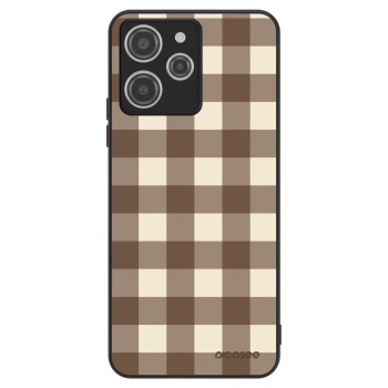 Etui na Xiaomi Redmi 12 4G - Brown grid