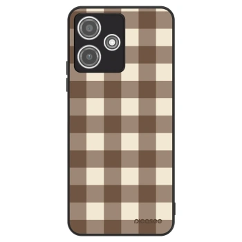 Etui na Xiaomi Redmi 12 5G - Brown grid