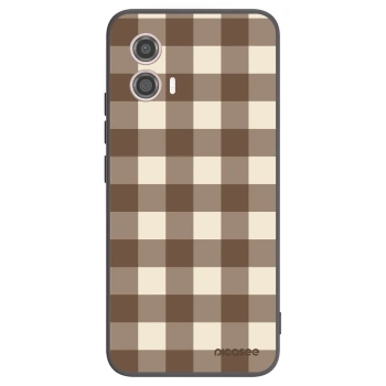 Etui na Motorola Moto G53 5G - Brown grid