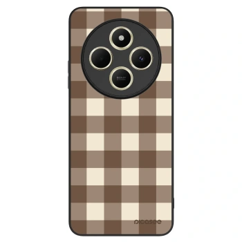 Etui na Xiaomi Redmi 14C - Brown grid