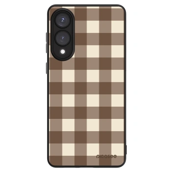 Etui na Samsung Galaxy S25 Edge 5G - Brown grid