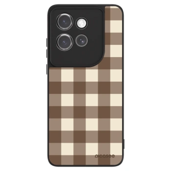 Etui na Motorola Edge 50 Neo - Brown grid