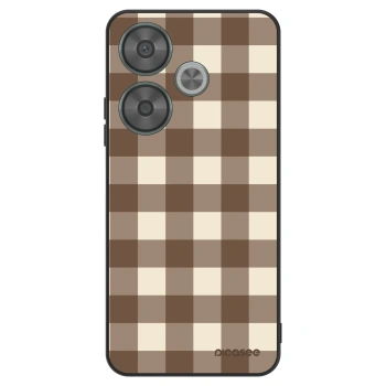 Etui na Xiaomi Poco F6 - Brown grid