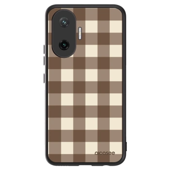 Etui na Xiaomi Poco F7 5G - Brown grid