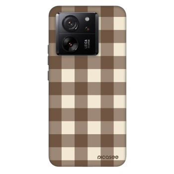 Etui na Xiaomi 13T Pro - Brown grid