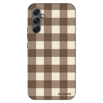 Etui na Samsung Galaxy A34 5G A346B - Brown grid