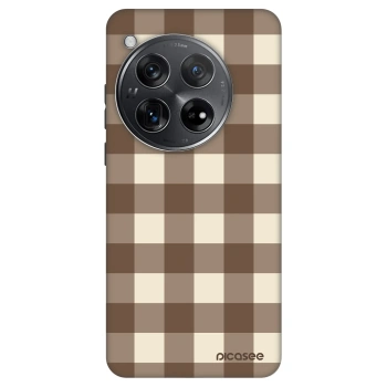 Etui na OnePlus 12 5G - Brown grid