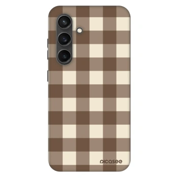 Etui na Samsung Galaxy S24+ S926B 5G - Brown grid