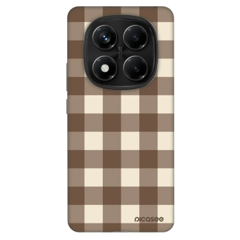 Etui na Xiaomi Redmi Note 14 Pro 4G - Brown grid