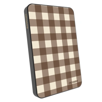 Powerbank z MagSafe 5 000 mAh Szary - Brown grid
