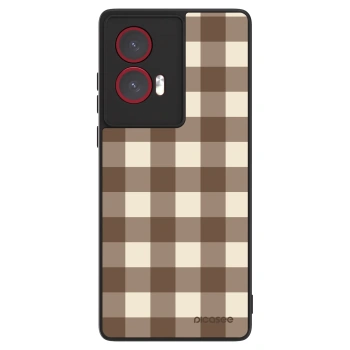 Etui na Motorola Edge 50 Fusion - Brown grid