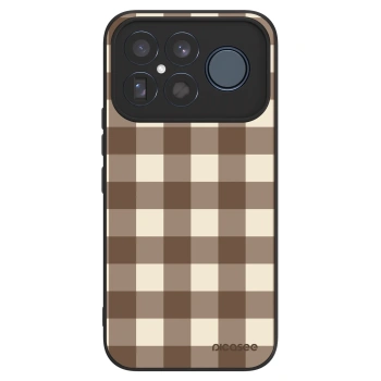 Etui na Xiaomi Poco F8 Ultra - Brown grid