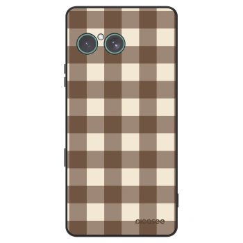 Etui na Sony Xperia 10 VII - Brown grid