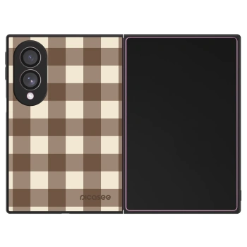 Etui na Samsung Galaxy Z Fold8 5G - Brown grid