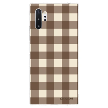 Etui na Samsung Galaxy Note 10+ N975F - Brown grid