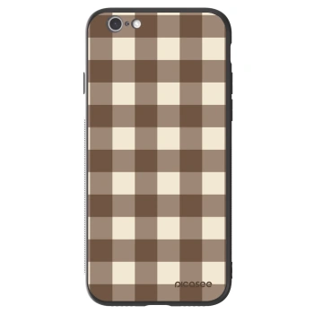 Etui na Apple iPhone 6/6S - Brown grid