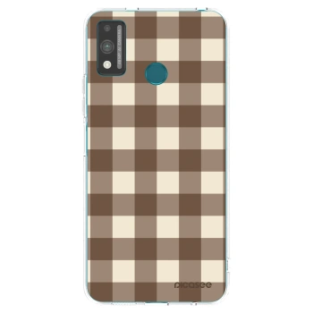 Etui na Honor 9X Lite - Brown grid