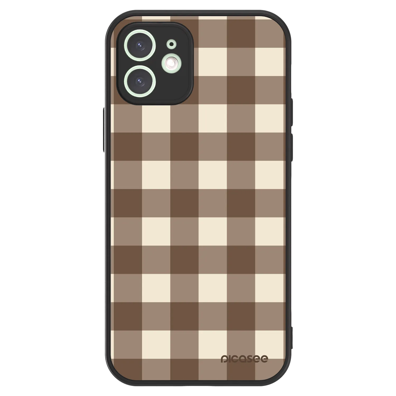 Picasee ULTIMATE CASE na Apple iPhone 12 - Brown grid