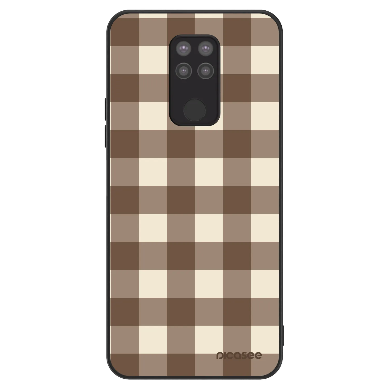 Picasee ULTIMATE CASE na Xiaomi Redmi Note 9 - Brown grid