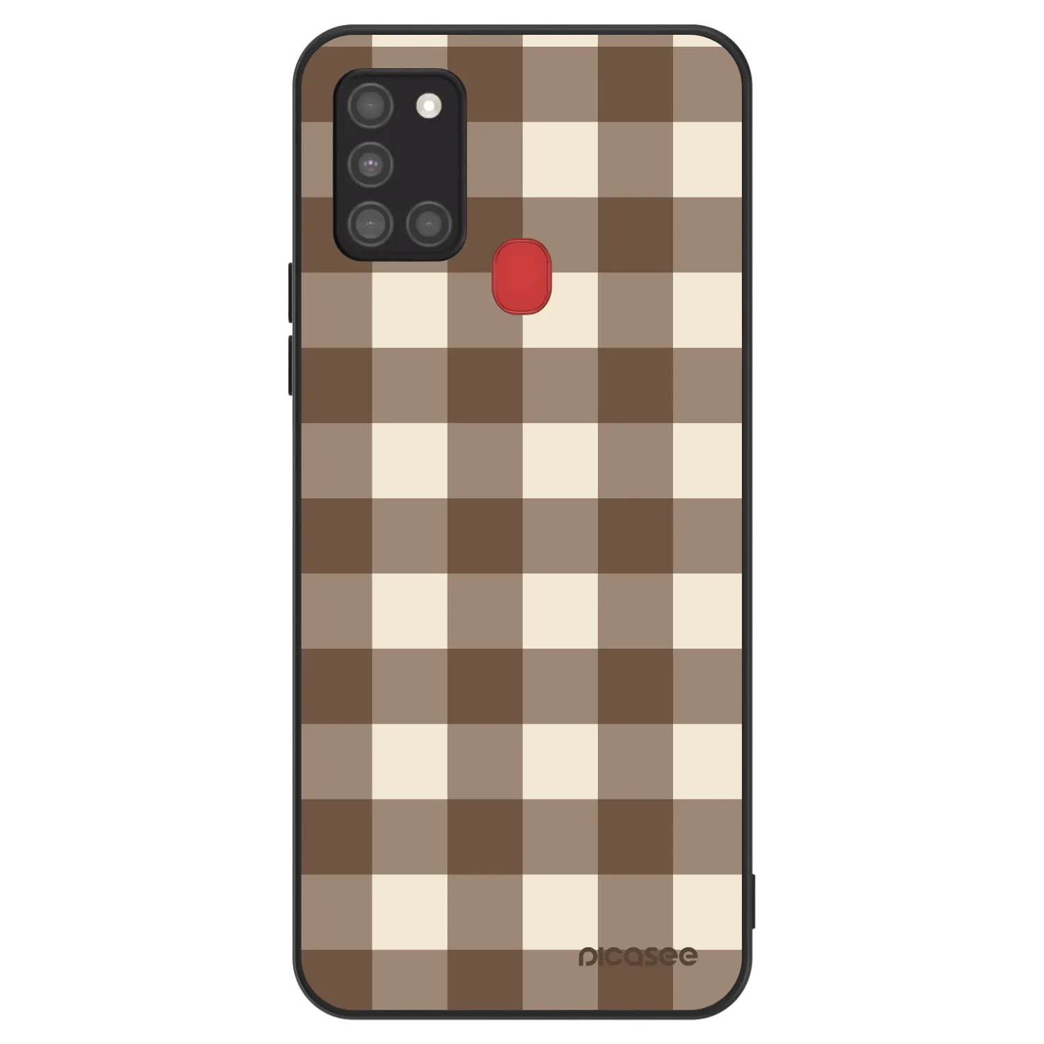 Picasee ULTIMATE CASE na Samsung Galaxy A21s - Brown grid