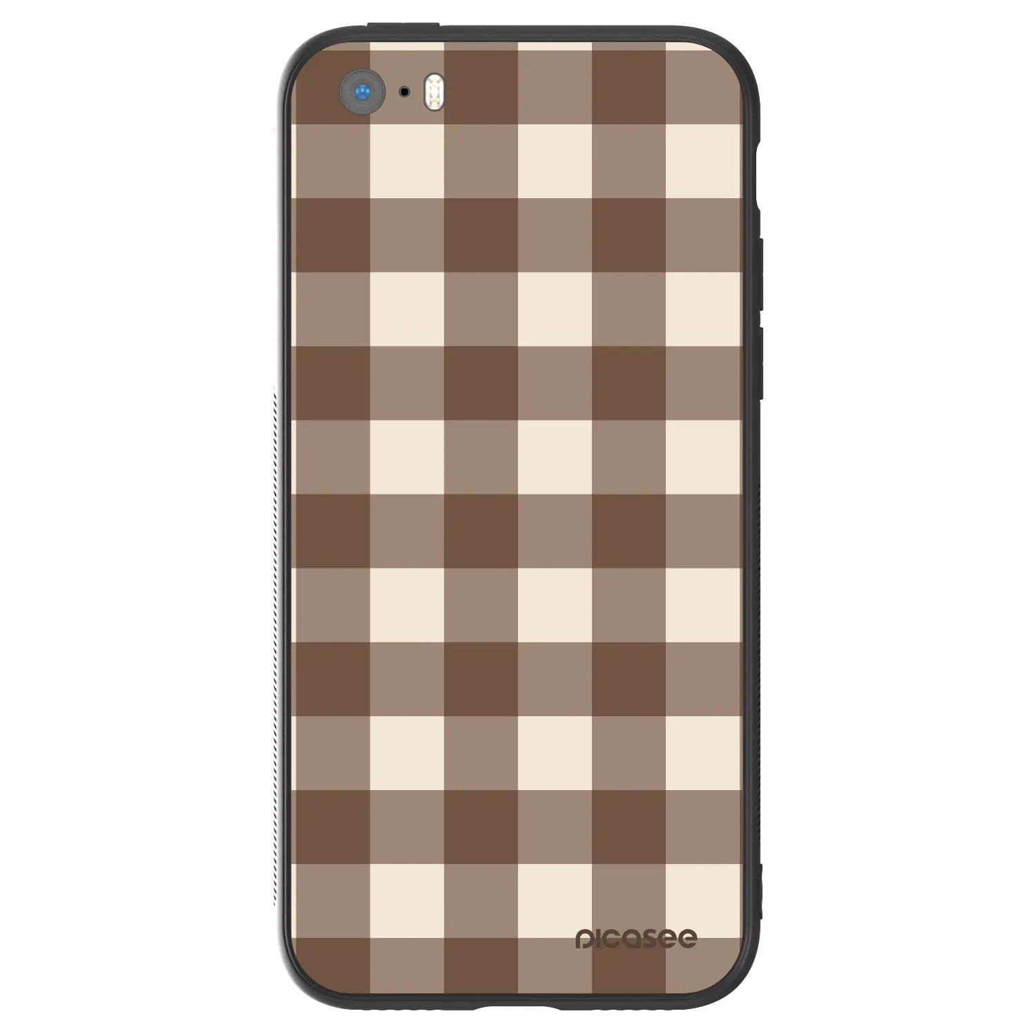 Picasee ULTIMATE CASE na Apple iPhone 5/5S/SE - Brown grid