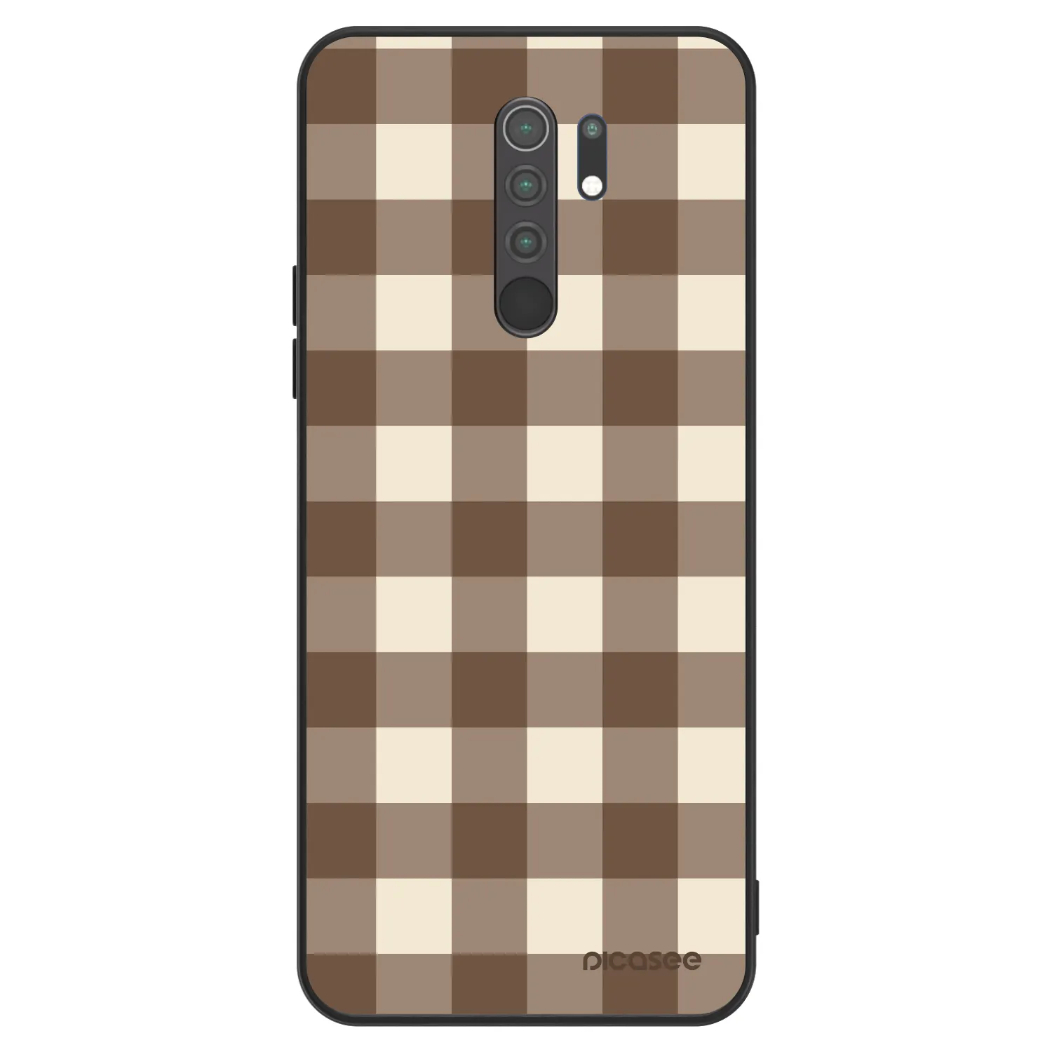 Picasee ULTIMATE CASE na Xiaomi Redmi 9 - Brown grid