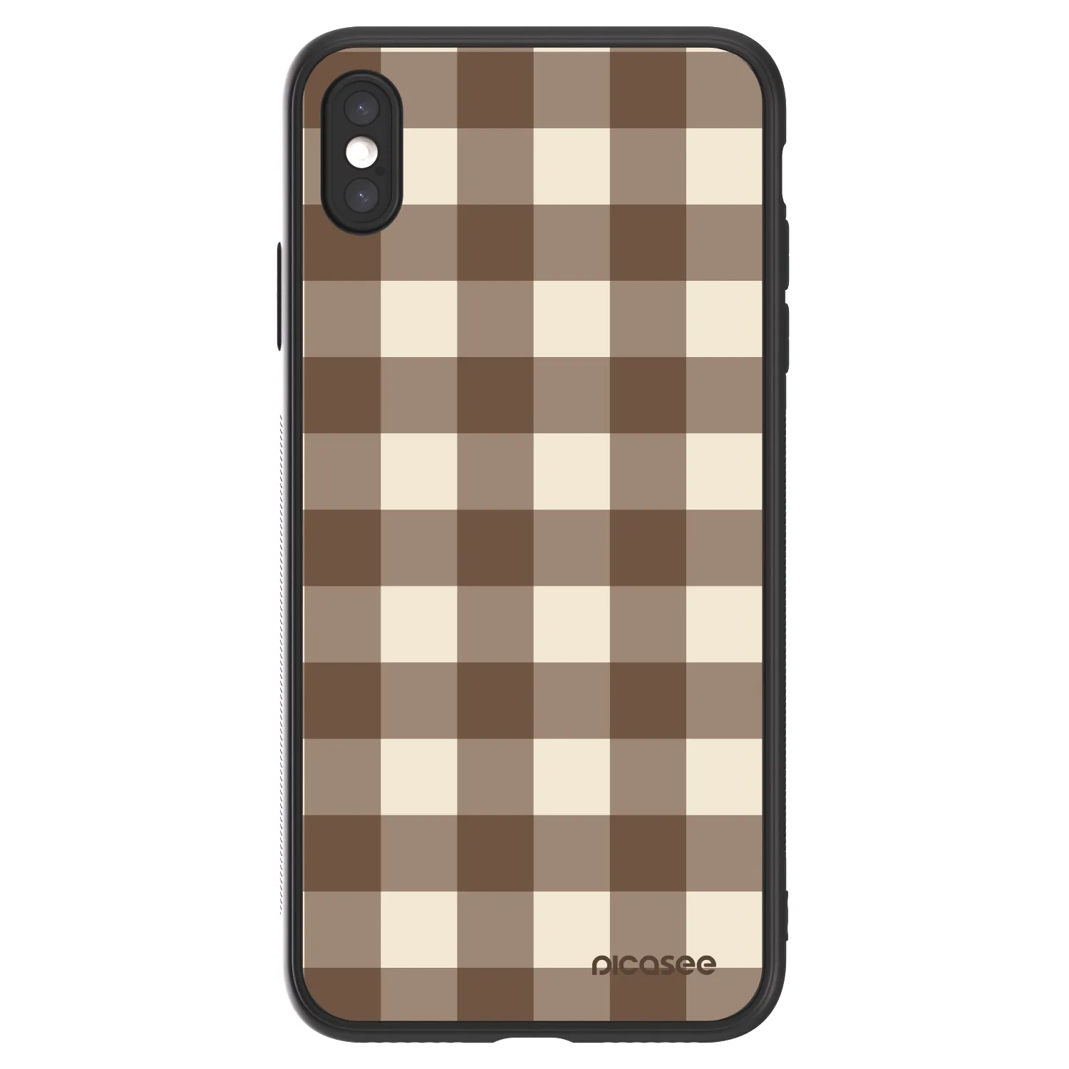 Picasee ULTIMATE CASE na Apple iPhone XS Max - Brown grid