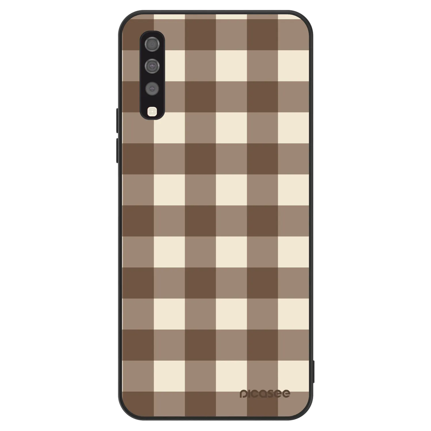 Picasee ULTIMATE CASE na Samsung Galaxy A70 A705F - Brown grid