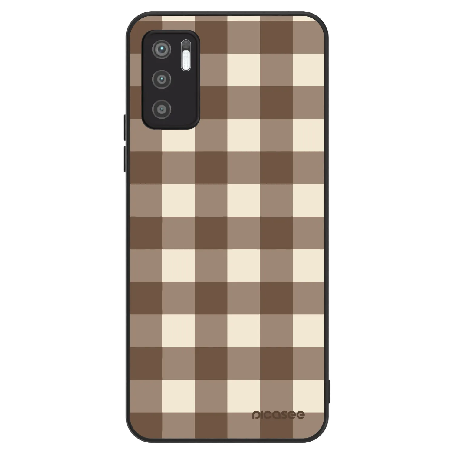 Picasee ULTIMATE CASE na Xiaomi Redmi Note 10 5G - Brown grid