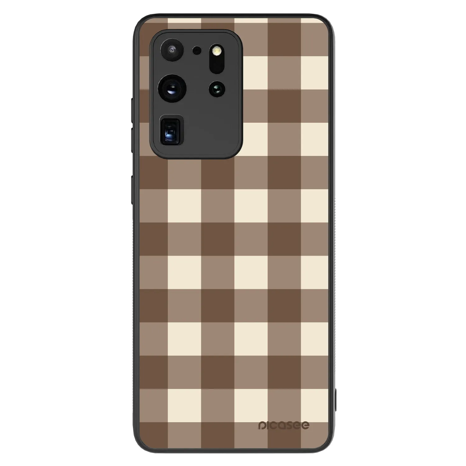 Picasee ULTIMATE CASE na Samsung Galaxy S20 Ultra 5G G988F - Brown grid